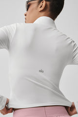 ALO Softsculpt Precision 1/4 Zip Long Sleeve - White