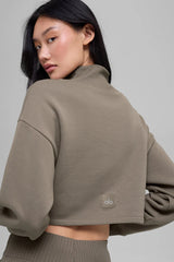 Cropped Serenity Coverup - Light Cocoa