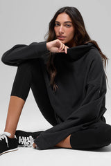 Polar Fleece Hazy Pullover - Black