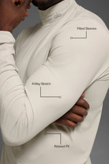 Conquer Reform Mock Neck Long Sleeve - Bone