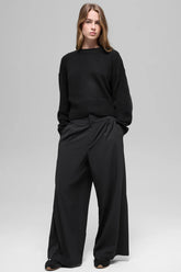 High-Waist Dreamscape Trouser (Short) - Black