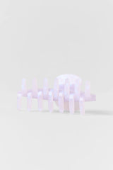 90's Claw Clip - Light Provence Blue Marble