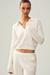 Cashmere Northstar Polo - Ivory