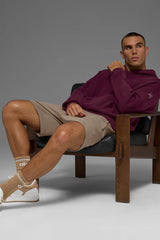 Scholar Hooded Sweater - Burgundy