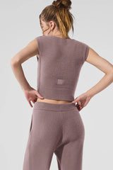 Snuggle Up Sweater Short Sleeve - Mushroom