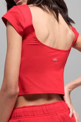 Alosoft Back For More Tee - Bright Red