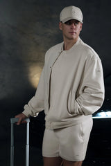 Renown Varsity Jacket - Bone