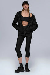 Renown Heavy Weight Full Zip Hoodie - Black