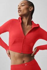 Alosoft Sincere Fitted Jacket - Bright Red