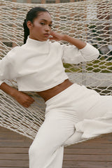 Cropped Serenity Coverup - Ivory