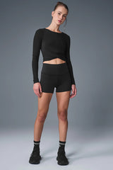 Cover Long Sleeve Top - Black