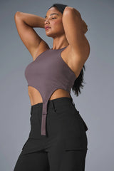 Alosoft Ribbed Revelation Tank - Raisinette