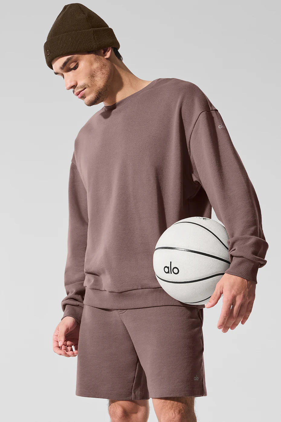 Chill Crew Neck Pullover - Mushroom