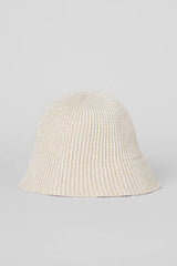Denim Knit Cloche - Ivory/Oatmilk