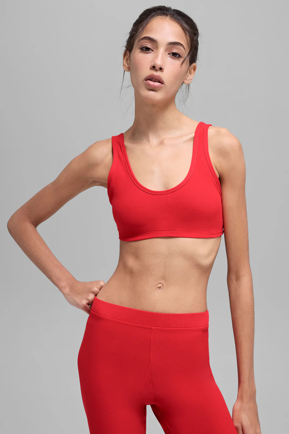 Alosoft Center Stage Bra - Bright Red