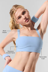 Alosoft Serve It Up Bra - Seashell Blue