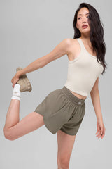 Goddess Ribbed Go-To Tank - Bone