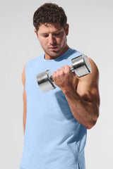 ALO Vapor Muscle Tank - Seashell Blue