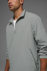 Light Weight Takeaway Track Pullover - Lunar Grey
