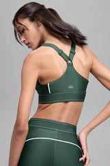 Airlift Suit Up Bra - Clover Green/White